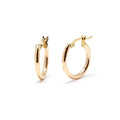 Pendientes Criollas Tubo de Oro de 9 Quilates