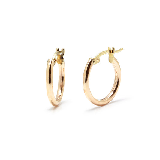 Aros Tubo Lisos 16x2 mm en Oro Amarillo 9 Kilates