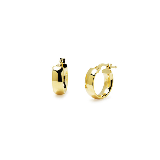 Pendientes Aro 10mm en Oro Amarillo 9 Kilates