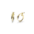 Pendientes Criollas Dobles de Oro de 9 Quilates