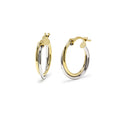 Pendientes Criollas Dobles de Oro de 9 Quilates