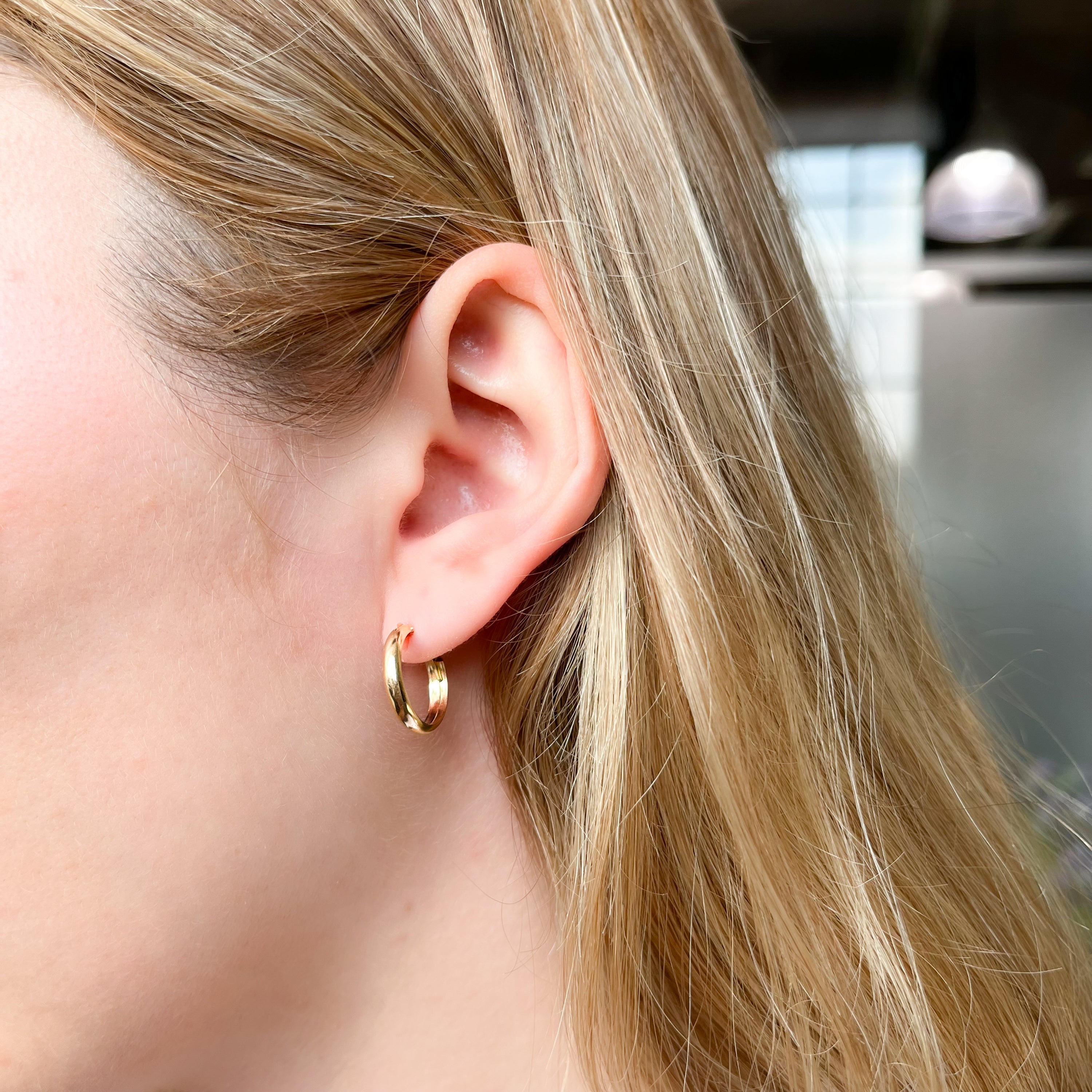 Pendientes de Aro de Oro de 9 Quilates