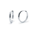 Aros de Oro Blanco de 9 Quilates