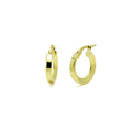 Pendientes Criolla Facetada de Oro de 9 Quilates
