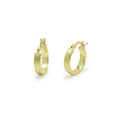 Pendientes Criollas con Líneas de Oro de 9 Quilates