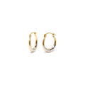 Pendientes Criollas Diamantadas de Oro de 9 Quilates