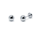 Pendientes Dormilona Bola Lisa de Oro de 9 Quilates