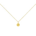Placa lisa redonda (8mm) en Oro Amarillo 9 Kilates