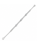 Pulsera de Plata de Ley 925 con Moissanita Grande