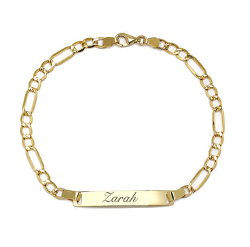 Pulsera No me olvides 3x1 en Oro Amarillo 9 Kilates