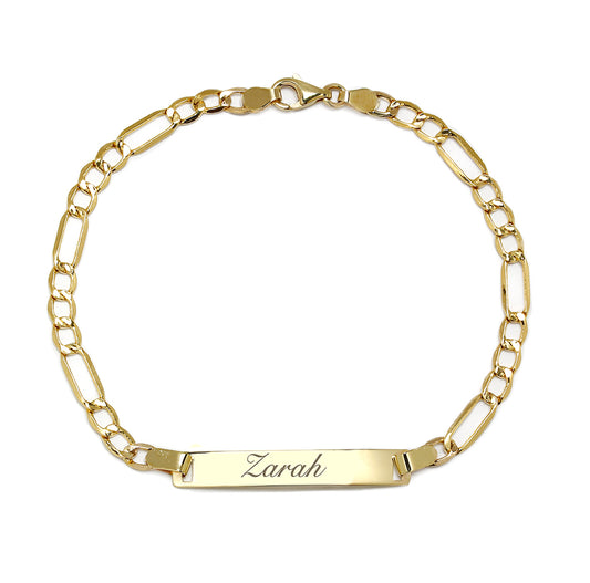 Pulsera No me olvides 3x1 en Oro Amarillo 9 Kilates