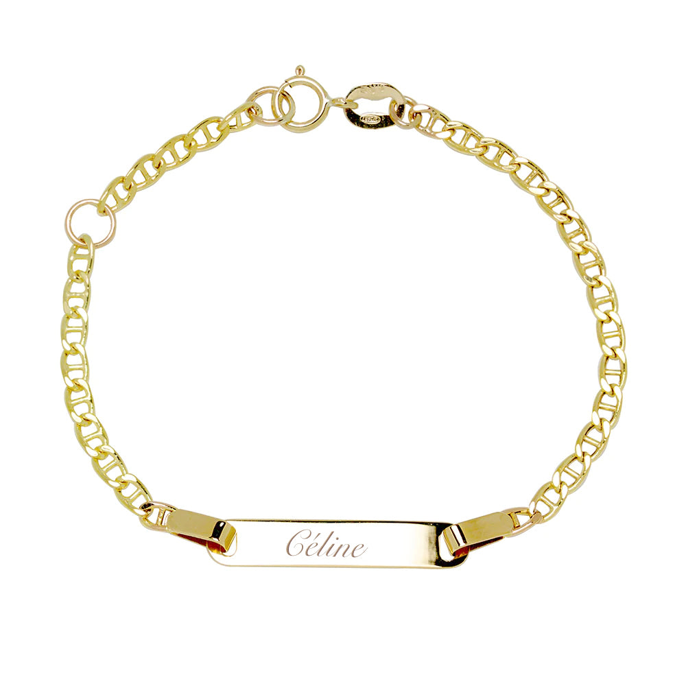 Pulsera Nomeolvides Darcy de Oro de 9 Quilates para Bebé