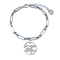 Pulsera de Eslabón Largo Tesi Amigas para Siempre de Acero