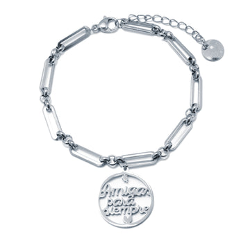Pulsera Amigas para siempre Acero Tesi García