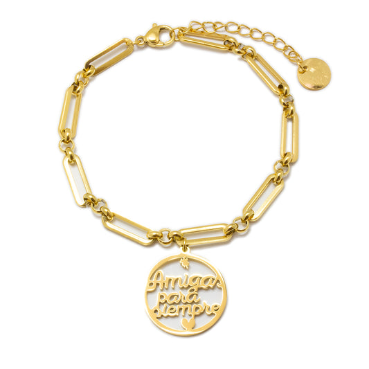 Pulsera Amigas para siempre Acero Tesi García