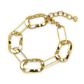 Pulsera de Óvalos Espejo de Acero con Baño