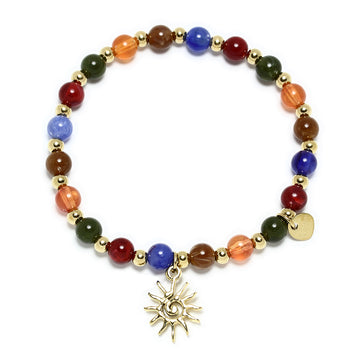 La Pulsera Sol Bolas de Colores Elástica de Tesi García