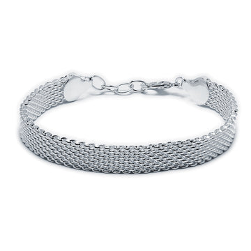 Pulsera Semirigida Malla Acero Tesi García