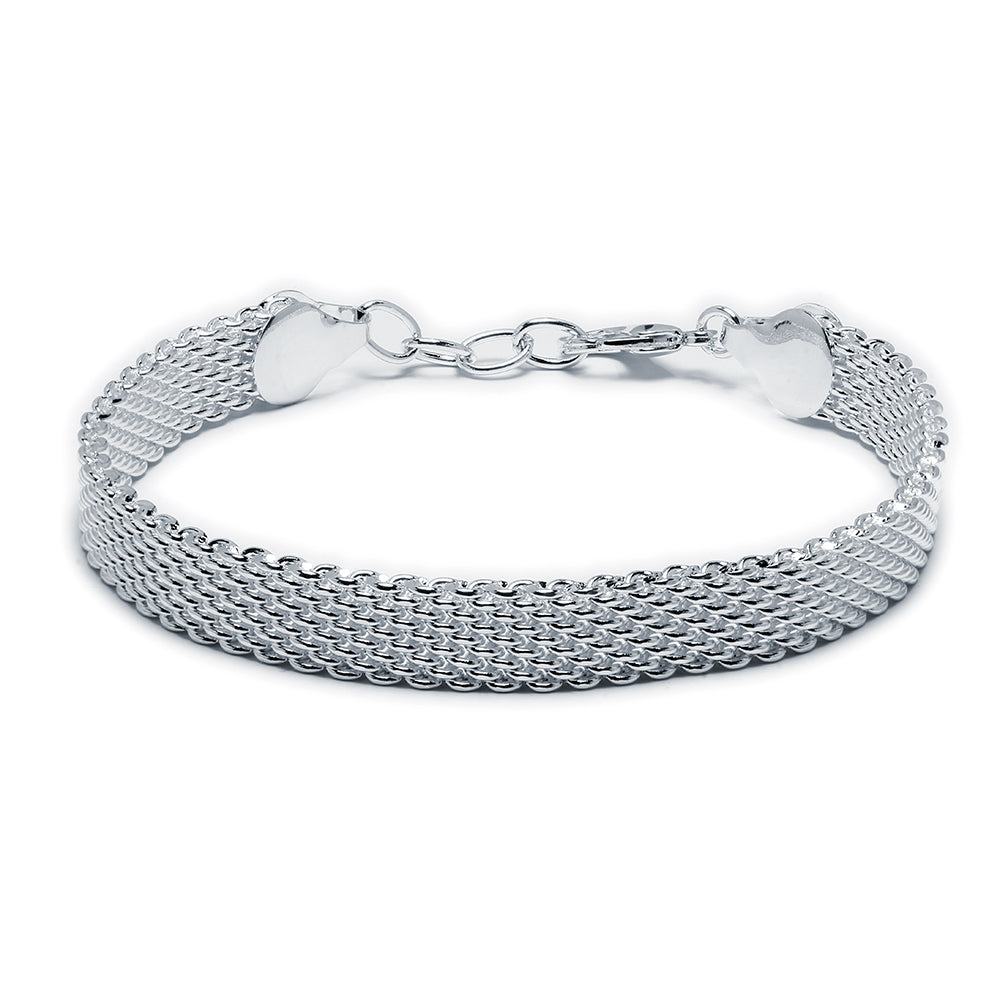Pulsera Semirígida de Malla de Acero Inoxidable