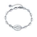 Pulsera Fantasía Virgen Milagrosa de Acero Inoxidable