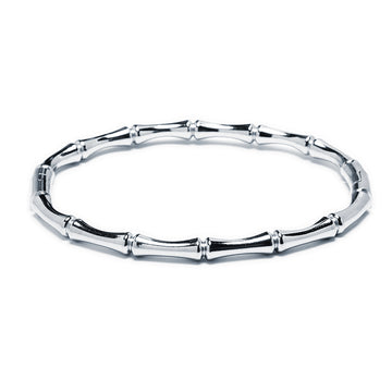 Pulsera Esclava Bambú Acero Tesi García