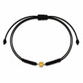 Pulsera Macramé de Oro de 9 Quilates con Citrino