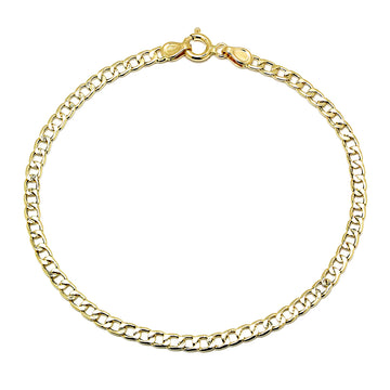 Pulsera Barbada 19x3 en Oro Amarillo 18 Kilates