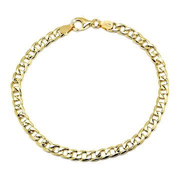 Pulsera Barbada 19x5 en Oro Amarillo 18 Kilates