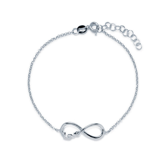 Pulsera Infinito Love en Plata