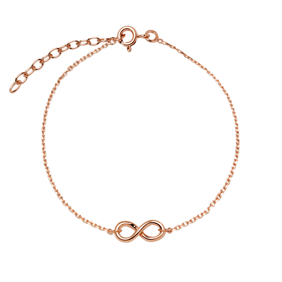 Pulsera Infinito en Plaqué Oro Rosa de 3 Micras