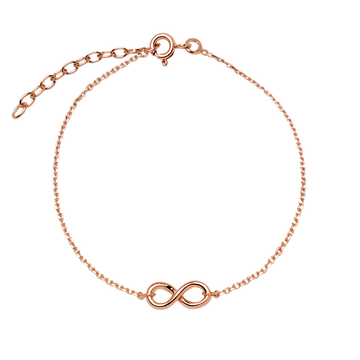 Pulsera Infinito en Plaqué Oro Rosa de 3 Micras