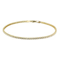Pulsera Rivière Francis de Oro de 9 Quilates con Circonitas