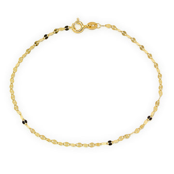 Pulsera Fantasía 18x1.9 cm en Oro Amarillo 9 Kilates