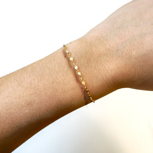 Pulsera Fantasía 18x1.9 cm en Oro Amarillo 9 Kilates