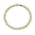Pulsera Barbada de Oro de 9 Quilates