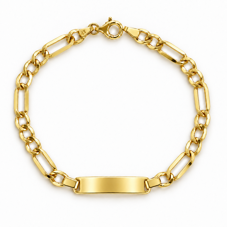 Pulsera Progresiva 3x1 Nomeolvides de Oro de 9 Quilates