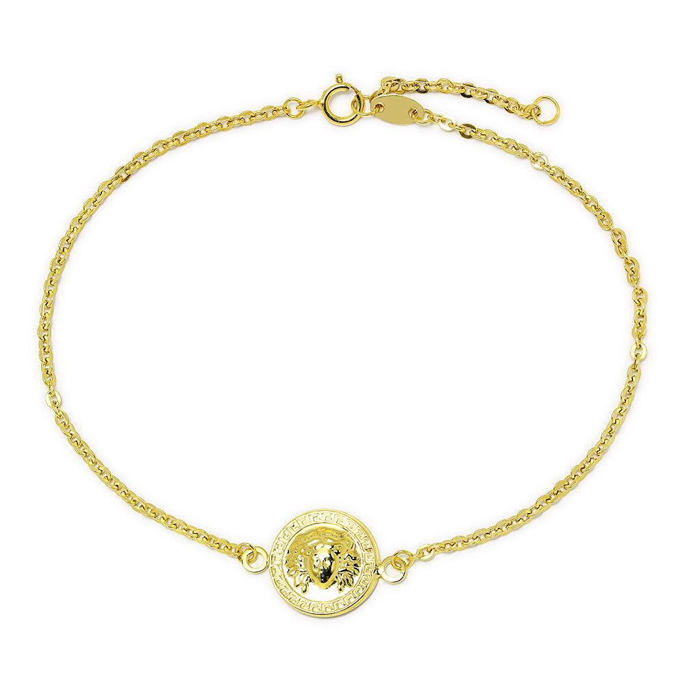 Pulsera Medusa de Oro de 9 Quilates
