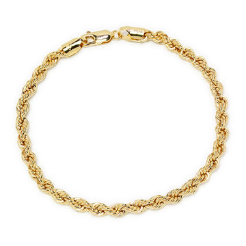 Pulsera Hombre Cordón 21x4.3 cm Oro Amarillo 9 Kilates