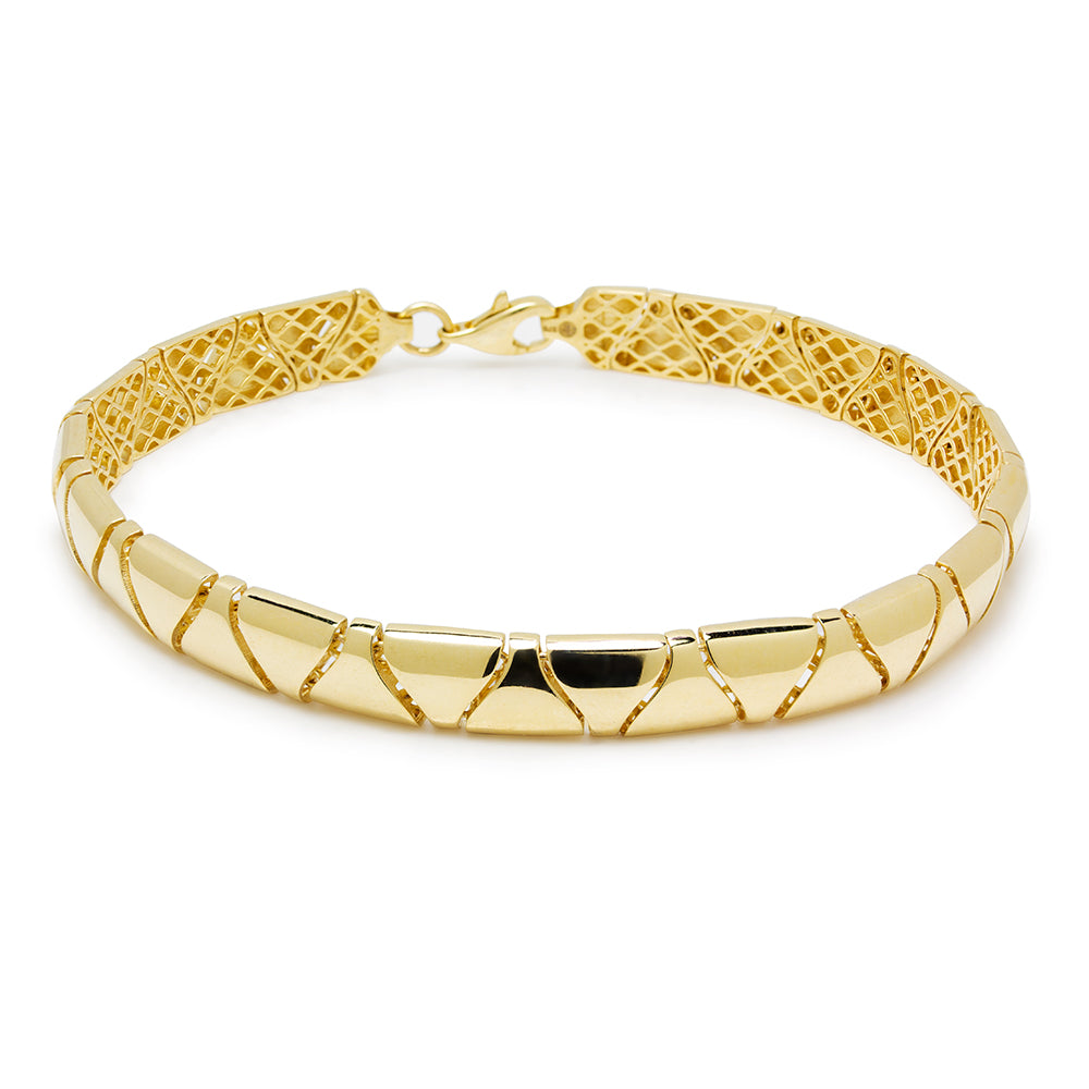 Pulsera Cola Serpiente en Oro Amarillo 9 Kilates