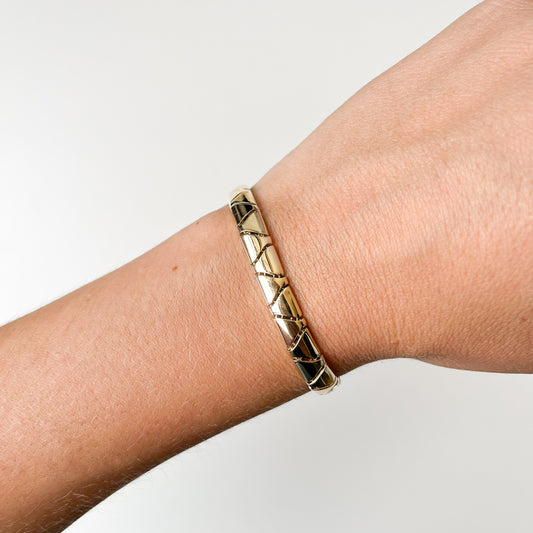 Pulsera Cola Serpiente en Oro Amarillo 9 Kilates