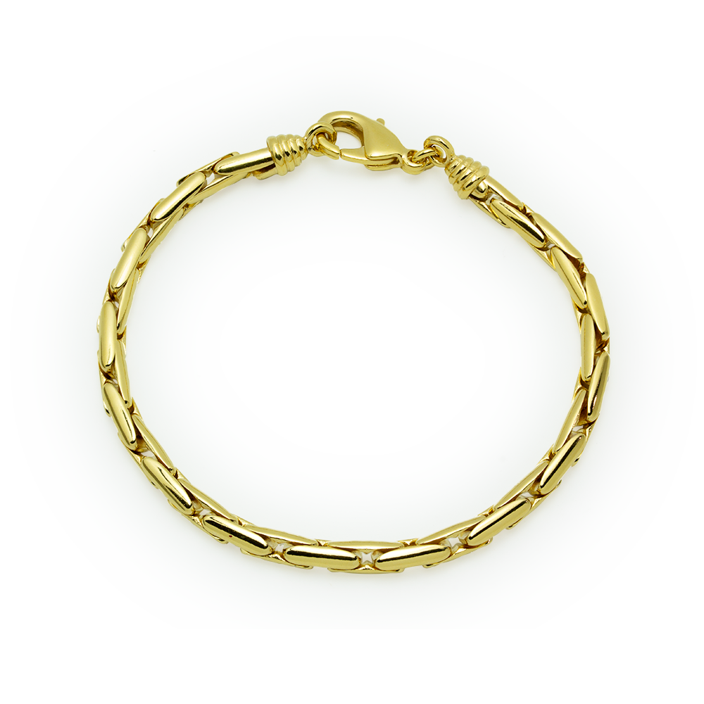 Pulsera Semirígida 19cm en Plaqué Oro