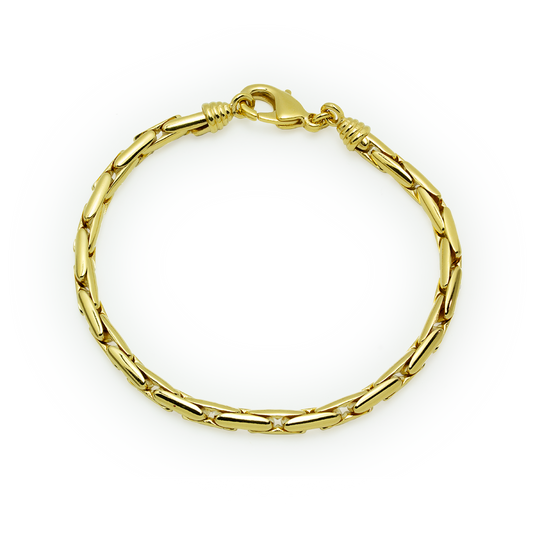 Pulsera Semirígida 19cm en Plaqué Oro