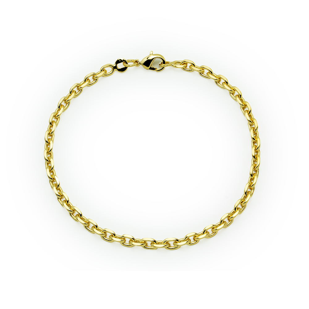 Pulsera Forzada 19cm en Plaqué Oro