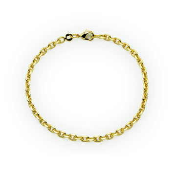 Pulsera Forzada 19cm en Plaqué Oro