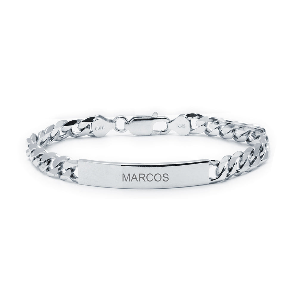 Pulsera Nomeolvides Barbada de Plata de Ley 925
