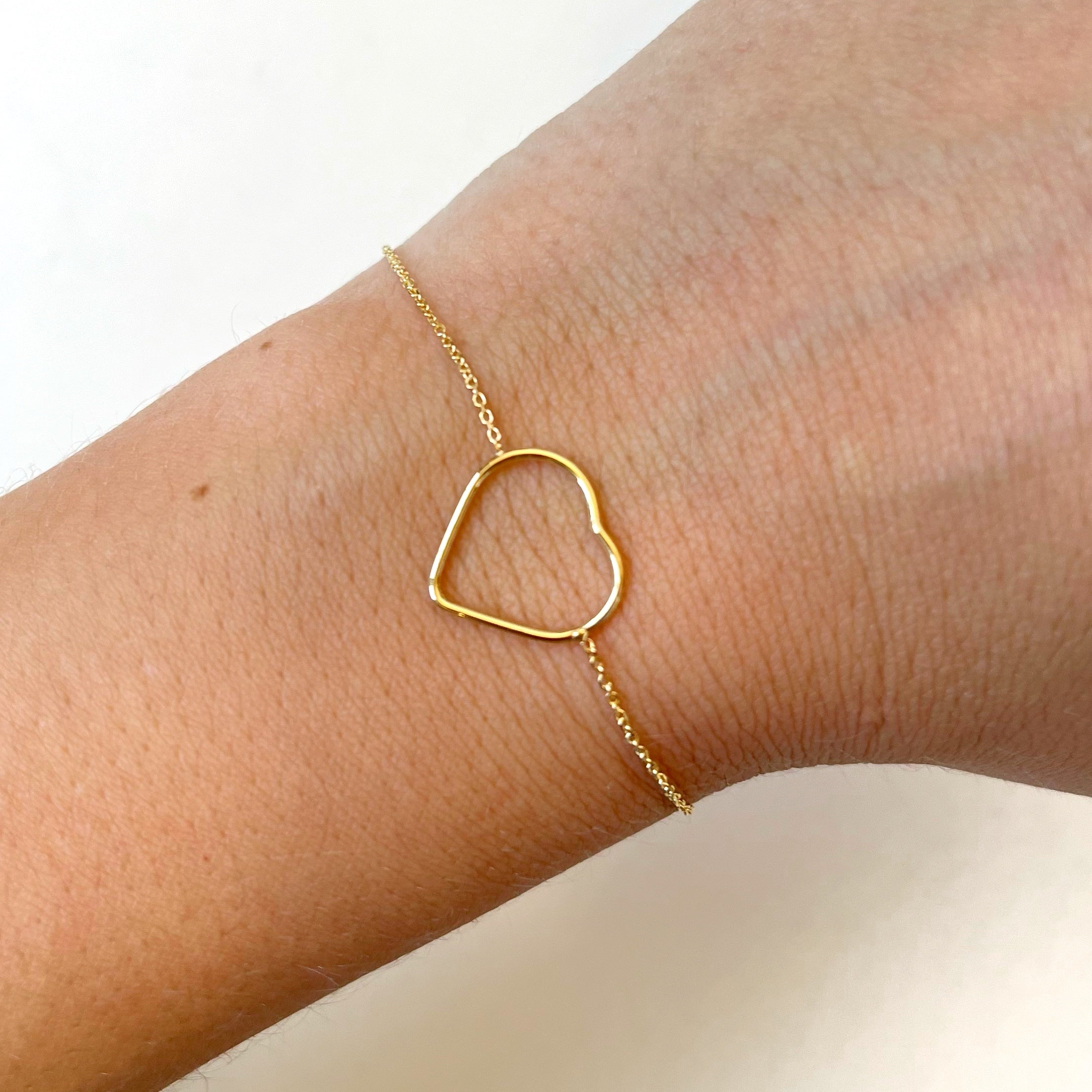 Pulsera Corazón de Oro de 9 Quilates