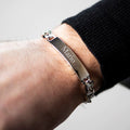 Pulsera No me olvides Barco 21cm en Plata