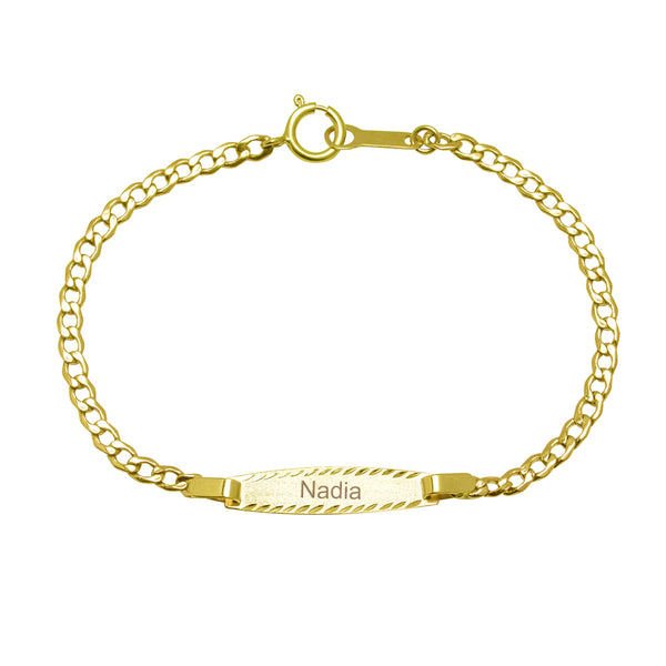 Pulsera Bebé Nomeolvides Sasha en Oro Amarillo 9 Kilates