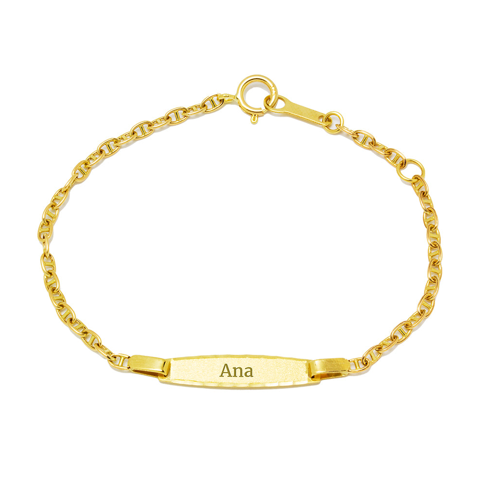 Pulsera Bebé Nomeolvides Marina en Oro Amarillo 9 Kilates