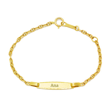 Pulsera Bebé Nomeolvides Marina en Oro Amarillo 9 Kilates